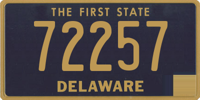DE license plate 72257