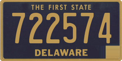 DE license plate 722574
