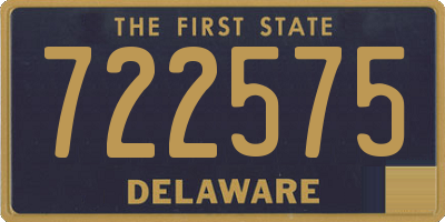 DE license plate 722575