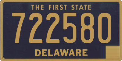 DE license plate 722580
