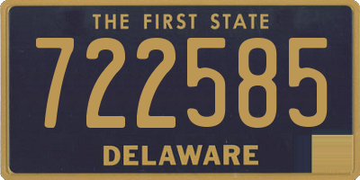 DE license plate 722585