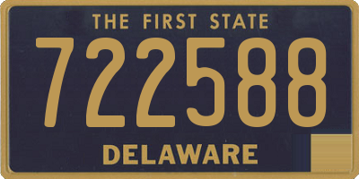 DE license plate 722588