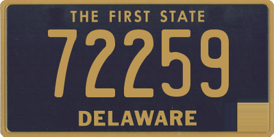 DE license plate 72259