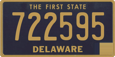 DE license plate 722595