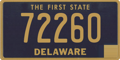 DE license plate 72260