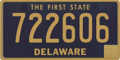DE license plate 722606