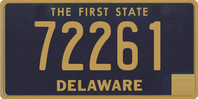 DE license plate 72261