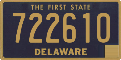 DE license plate 722610