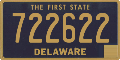 DE license plate 722622