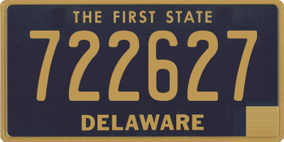 DE license plate 722627