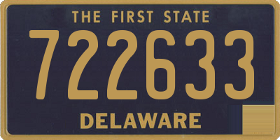 DE license plate 722633