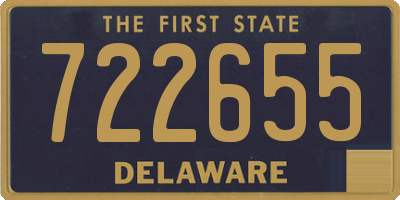 DE license plate 722655