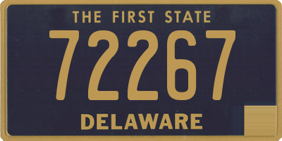 DE license plate 72267