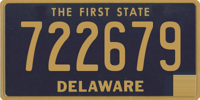 DE license plate 722679