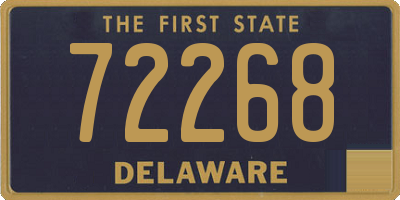 DE license plate 72268