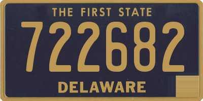 DE license plate 722682