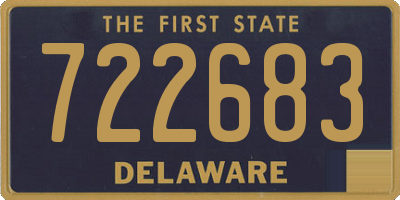 DE license plate 722683