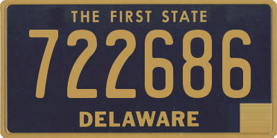DE license plate 722686