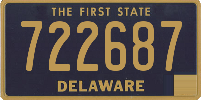 DE license plate 722687