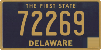 DE license plate 72269