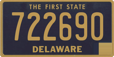 DE license plate 722690