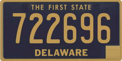 DE license plate 722696