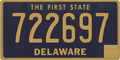 DE license plate 722697