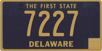 DE license plate 7227