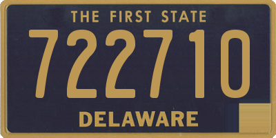 DE license plate 722710