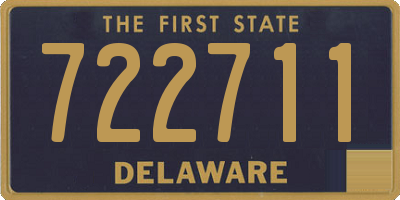 DE license plate 722711