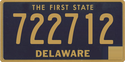 DE license plate 722712