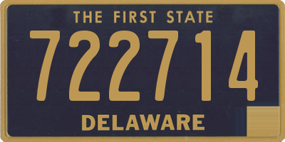 DE license plate 722714