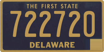 DE license plate 722720