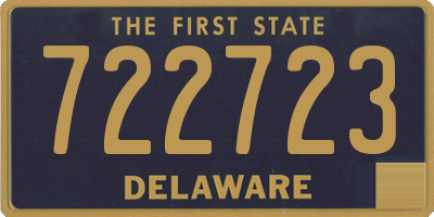 DE license plate 722723