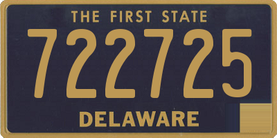 DE license plate 722725