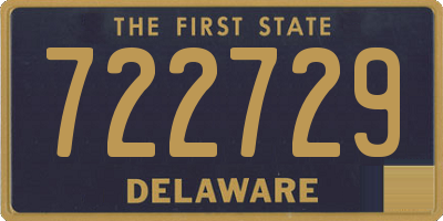 DE license plate 722729