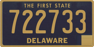 DE license plate 722733