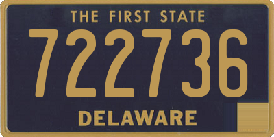 DE license plate 722736