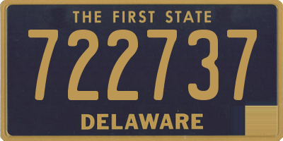DE license plate 722737