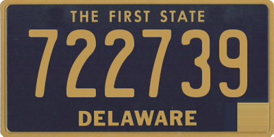 DE license plate 722739
