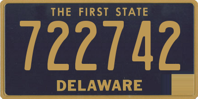 DE license plate 722742
