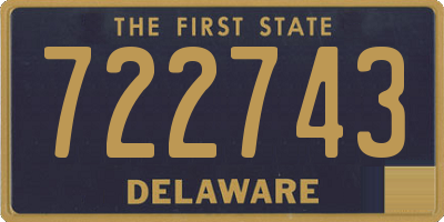 DE license plate 722743