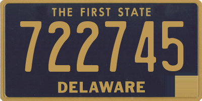DE license plate 722745