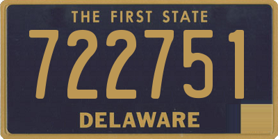 DE license plate 722751