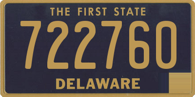DE license plate 722760