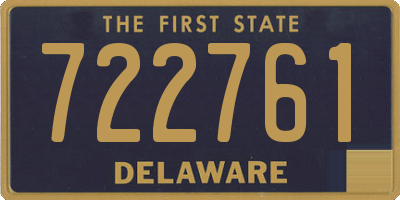 DE license plate 722761