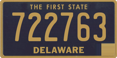 DE license plate 722763
