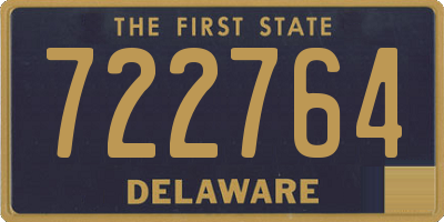 DE license plate 722764