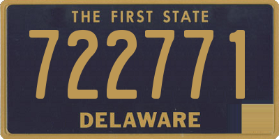 DE license plate 722771