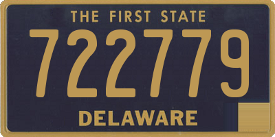 DE license plate 722779